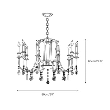 Piper Chandelier – detail 5 — Dimension drawings 3