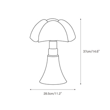 Pipistrello Table Lamp – detail 3 — Dimension drawings 1