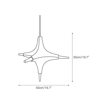 Polar Chandelier – detail 3 — Dimension drawings 1