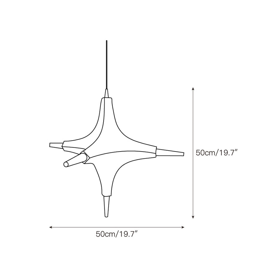 Polar Chandelier – detail 3 — Dimension drawings 1