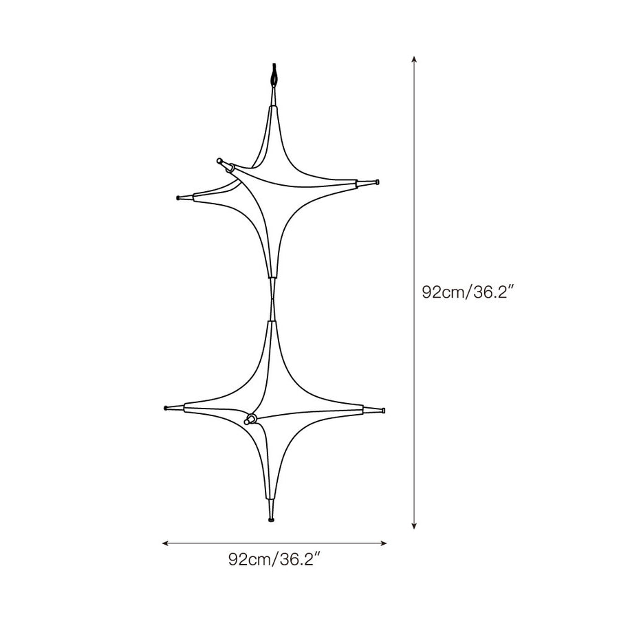 Polar Chandelier – detail 4 — Dimension drawings 2