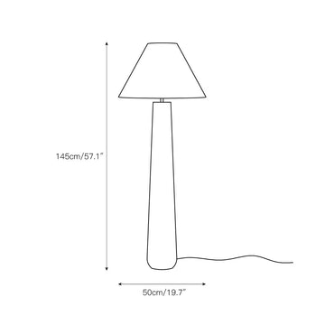 Polar White Floor Lamp – detail 3 — Dimension drawings 1