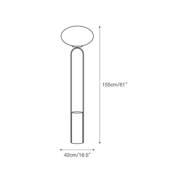Polo Marble Floor Lamp – detail 3 — Dimension drawings 1