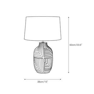 Pontarelli Table Lamp – detail 5 — Dimension drawings 2
