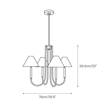 Porteau Chandelier – detail 3 — Dimension drawings 1