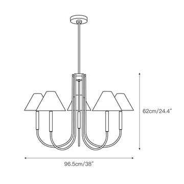 Porteau Chandelier – detail 4 — Dimension drawings 2
