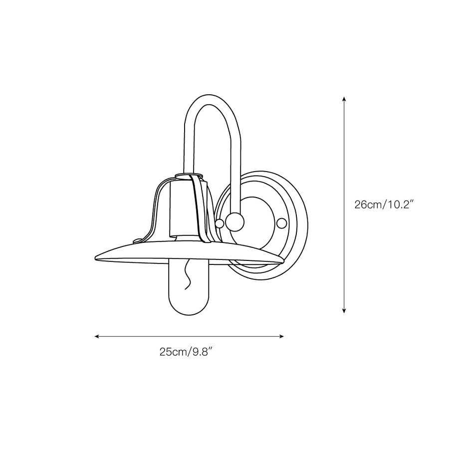 Potenza Wall Lamp – detail 3 — Dimension drawings 1