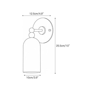 Pratt Alabaster Wall Sconce – detail 3 — Dimension drawings 1