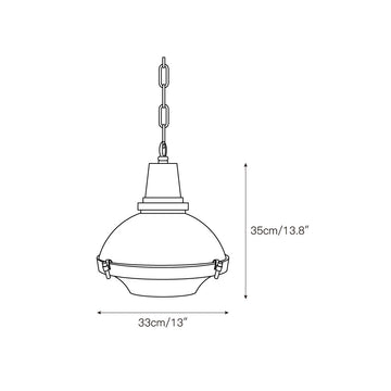 Prismatic Pendant Lamp – detail 3 — Dimension drawings 1