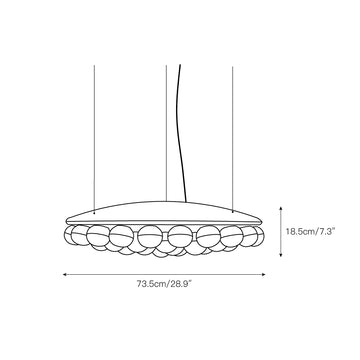 Prop Chandelier – detail 7 — Dimension drawings 2
