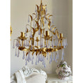 Load image into Gallery viewer, Purple Glass Birdcage Chandelier