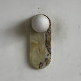 Load image into Gallery viewer, Lucie Cyan Onyx Sconce ∅ 4.7″ x H 12.6″