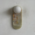 Load image into Gallery viewer, Lucie Cyan Onyx Sconce ∅ 4.7″ x H 12.6″