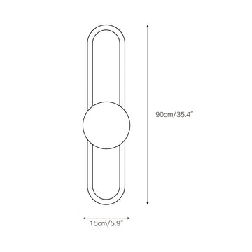 Ra Wall Lamp – detail 4 — Dimension drawings 2