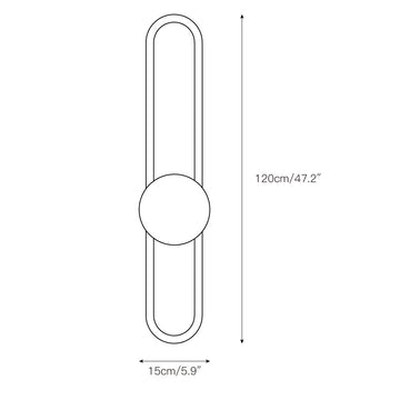 Ra Wall Lamp – detail 5 — Dimension drawings 3
