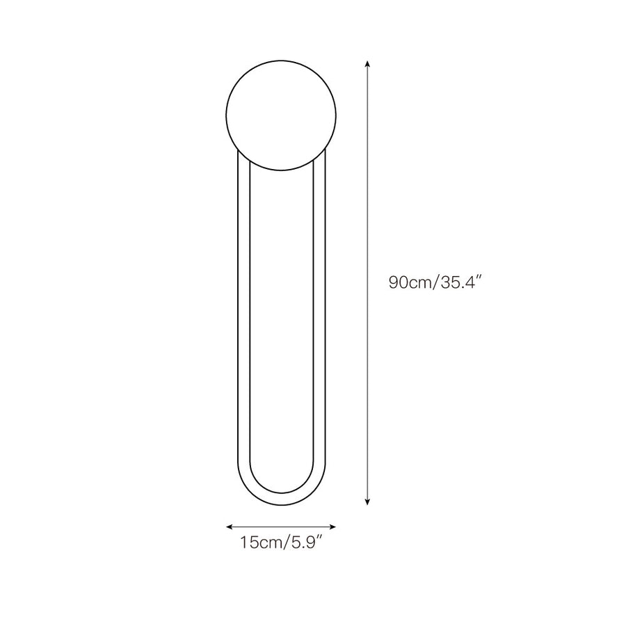 Ra Wall Lamp – detail 7 — Dimension drawings 5