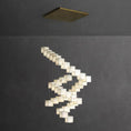Bild in Galerie-Betrachter laden, Alabaster Box Chandelier