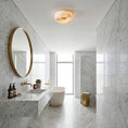 Load image into Gallery viewer, Alabaster Button Flush Mount