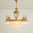 Load image into Gallery viewer, Antler Crystal Chandelier