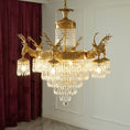 Load image into Gallery viewer, Antler Crystal Chandelier