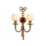 Antoinette Bow & Tassel Alabaster Wall Sconce