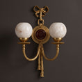 تحميل الصورة في عارض المعرض، Antoinette Bow & Tassel Alabaster Wall Sconce