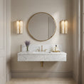 Load image into Gallery viewer, Arched Alabaster Tube Wall Sconce