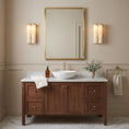 Load image into Gallery viewer, Arched Alabaster Tube Wall Sconce