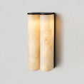 Load image into Gallery viewer, Arched Alabaster Tube Wall Sconce
