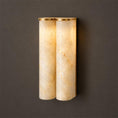 Load image into Gallery viewer, Arched Alabaster Tube Wall Sconce