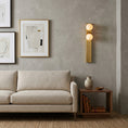 Load image into Gallery viewer, Asymmetrical Alabaster Wall Sconce
