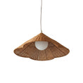Load image into Gallery viewer, Bardi Scalloped Rattan Pendant Lamp