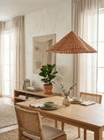 Load image into Gallery viewer, Bardi Scalloped Rattan Pendant Lamp