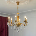 Load image into Gallery viewer, Bellamy Brass Candle Chandelier