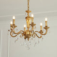 Load image into Gallery viewer, Bellamy Brass Candle Chandelier