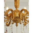 Load image into Gallery viewer, Bellamy Brass Candle Chandelier