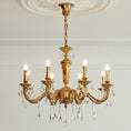 Load image into Gallery viewer, Bellamy Brass Candle Chandelier