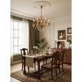 Load image into Gallery viewer, Bellamy Brass Candle Chandelier