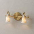 Load image into Gallery viewer, Bradley Vanity Alabaster Wall Sconce