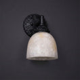Load image into Gallery viewer, Brooks Vanity Alabaster Wall Sconce
