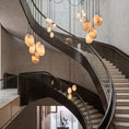 Load image into Gallery viewer, Bruckner Chain Alabaster Chandelier