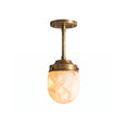 Load image into Gallery viewer, Bullet-shaped Alabaster Semi-Flush Mount Ceiling Light