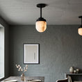Load image into Gallery viewer, Bullet-shaped Alabaster Semi-Flush Mount Ceiling Light