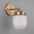 Load image into Gallery viewer, Bullet-shaped Alabaster Wall Sconce