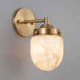 Load image into Gallery viewer, Bullet-shaped Alabaster Wall Sconce