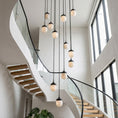 Load image into Gallery viewer, Bullet-shaped Chain Alabaster Chandelier