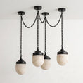 Load image into Gallery viewer, Bullet-shaped Chain Alabaster Chandelier