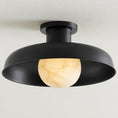 Load image into Gallery viewer, Cadence Alabaster Semi-Flush Mount