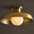 Load image into Gallery viewer, Cadence Alabaster Semi-Flush Mount