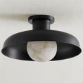 Load image into Gallery viewer, Cadence Alabaster Semi-Flush Mount